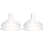 Comotomo Natural-Feel Extra Silicone Nipples 2-Pack FAST FLOW (6 MOS. AND UP)