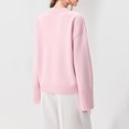 thumbnail image 4 of Long Sleeve Pullover Tops for Women, Trendy Going Out Sweater Top Casual Crew Neck Loose Fit Fall Winter Top L, 4 of 4