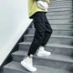 thumbnail image 5 of Pantalones Cargo para Hombre Pantalones Harem de Verano Negros para Hombre Joggers Emo Baggy Spandex Novedades en Ropa Vintage Más Barata Ropa de Calle Techwear, 5 of 5