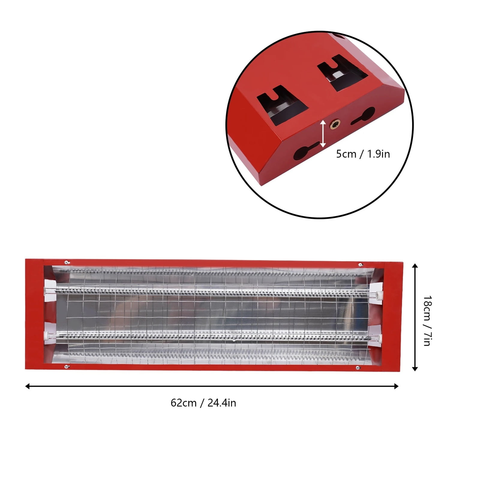 Auto Paint Booth Infrared Paint Curing Lamp Spray Baking Heater Dryer Shortwave Curing Lamp ,High Heat Dissipation Performance