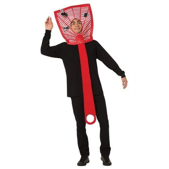 Rasta Imposta Fly Swatter Fancy-Dress Costume for Adults with Printed Design, One Size