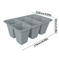 thumbnail image 3 of BGZLEU Silicone Seed Starting Tray,Reusable Seed Starting Trays for Seed Germination and Plant Propagation,Vegetable Seeds,Herb Seeds,Flower Plant Starter Kit BPA Free (6 Cells)-Black, 3 of 8