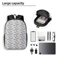 thumbnail image 4 of Uemuo Cute Sloth Printed Durable 17-inch Student Backpack - Lightweight, Waterproof, Adjustable Straps, Ideal for School, Work, Travel, 4 of 5