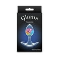 thumbnail image 2 of NS Novelties Cosmic Glams Silicone Glass Anal Plug, Small, Rainbow, 2 of 5