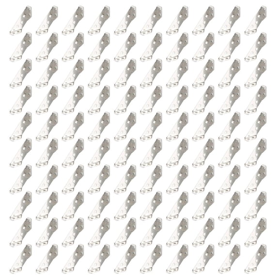 100Pcs Furniture Corner Connector Stainless Steel Corner Bracket for Shelves Wood Furniture Chair Drawer Cabinet
