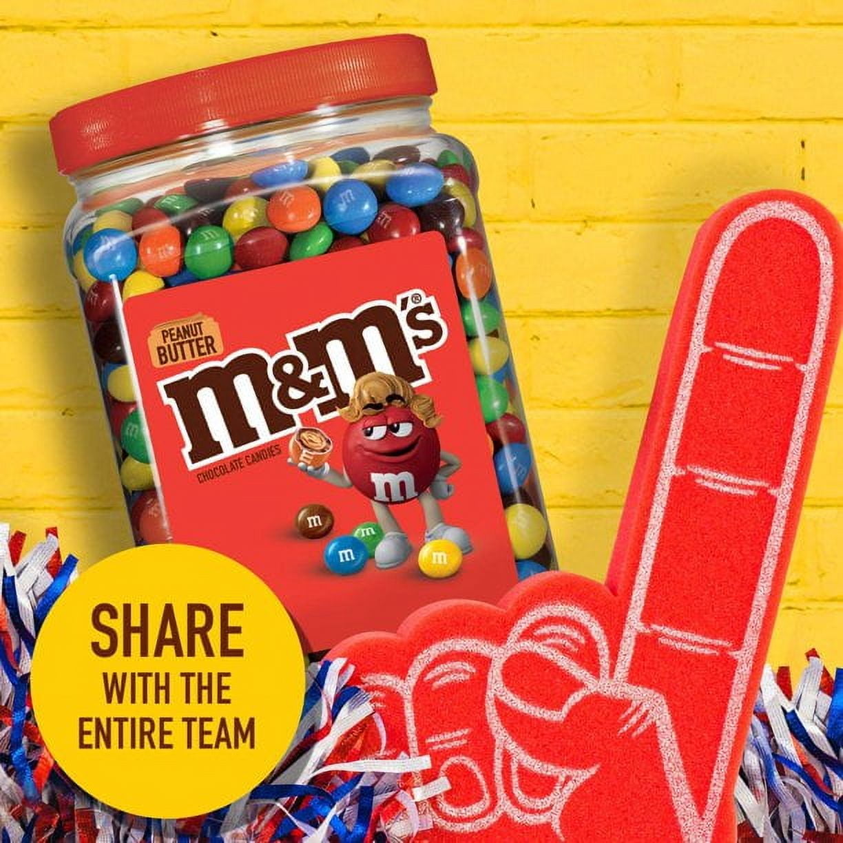 M&M's Peanut Butter Chocolate Candy, 55 Oz