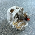 thumbnail image 4 of Unique Gothic Home Jewelry Holder Resin Desktop Ornament - Skeleton Sculpture for Home Decoration, 4 of 9
