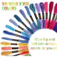 thumbnail image 3 of Hweilai 50 Colors Kit 72 Pieces for Embroidery Cross Stitch Knitting Brazilian Bracelets Sewing Threads Tools Accessories, 3 of 4