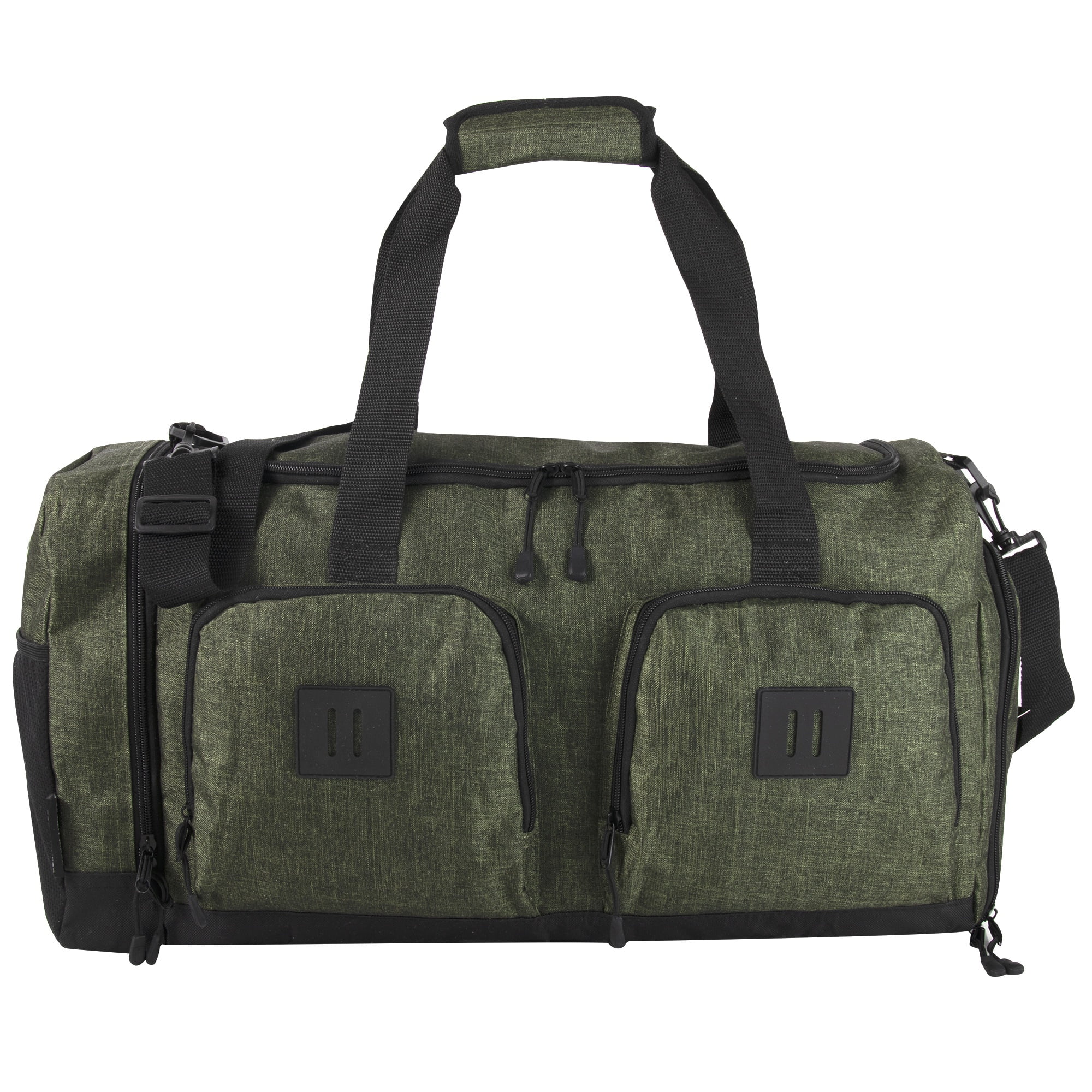 Summit Ridge 22"L Duffel Bag 38 Liter Capacity for Gym Clothes, Sports Equipment, Towels, Sneakers, Travel, Commute in Hunter Green