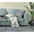 thumbnail image 4 of Enchanted Peacock Indoor/Outdoor Pillow with Removable Cover in Gray 26x26, 4 of 5
