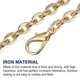 thumbnail image 3 of Uxcell 43"x0.22" Purse Chain Strap, Purse Handle Shoulder Bag Replacement Strap, Gold, 3 of 5