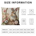 thumbnail image 5 of YINGXI Pillow Covers Pink Flowers Throw Pillow Spring Decorations for Bed Chair Sofa Couch 12x12in, 5 of 5