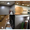 thumbnail image 4 of Lámpara LED inalámbrica con sensor de movimiento (6 unidades) para armario, escalera, pasillo, cocina y dormitorio (cubierta plateada (luz cálida)), 4 of 5