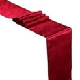 Chicmine 12 x 108 Inch Satin Table Runner Wedding Venue Table Decoration Party Desk Decor ...