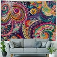 thumbnail image 4 of Autua Paisley Pattern Tapestry Wall Hanging Unique Style Graphic Tapestries for Home Wall Decor Art Living Room Bedroom 40x30inch, 4 of 6