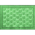 thumbnail image 1 of Ahgly Company Indoor Rectangle Persian Emerald Green Traditional Area Rugs, 2' x 5', 1 of 4