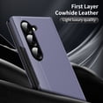 thumbnail image 6 of for Samsung Galaxy Z Fold 6 Case Smart Clear View, Slim Design Wallet Leather Anti-Scratch Shockproof Phone Case, Card Holder Pocket Cover For Samsung Galaxy Z Fold 6 Smart View,Purple, 6 of 7