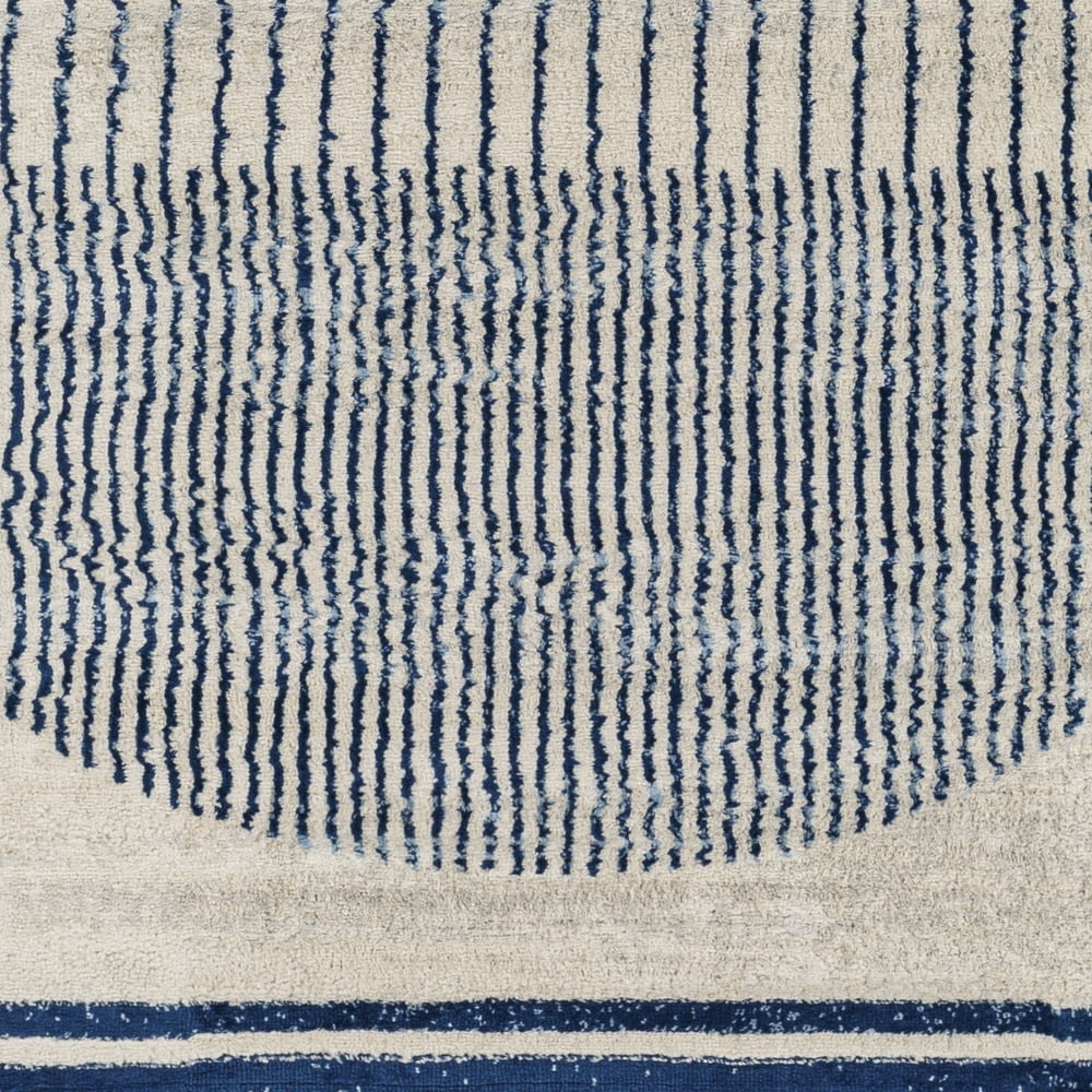 Livabliss Area Rugs for Living Room, 7ft Round Floransa Modern Cream Round Rug, Bedroom Dining Room Home Decor Stain Resistant Carpet (6'7" x 6'7")