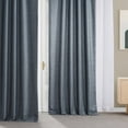thumbnail image 2 of Sweden Blue Italian Faux Linen Curtain (1 Panel), Sweden Blue, 50W X 84L, 2 of 6