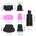 thumbnail image 3 of EeaseCA 7pcs Nail Art Stamping Polish Stamper Paint Stamp Scraper Set Manicure Template Tools, 3 of 7