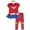 Wonder woman, variant on Justice League Wonder Woman by DC Comics Elastic Waistband Solid Outfit Sets (Girls)