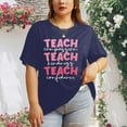 thumbnail image 2 of Daznico T-Shirts Graphiques Grande Taille pour Femmes Col Rond Décontracté Confortables pour Usage Quotidien Hauts Élégants, 2 of 5