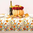 thumbnail image 4 of Floral Tablecloth 60 x 102 Inch Watercolor Flower Butterfly Table Cover Rectangle Waterproof Orange Flower Table Cloth for Home Indoor Outdoor Kitchen Dining Table, 4 of 6