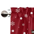 thumbnail image 3 of Christmas Rod Pocket Curtain Valance,Christmas Cute Snowman and Christmas Tree Window Curtain Valance for Kitchen Bathroom Living Room 54" x 18", 3 of 5