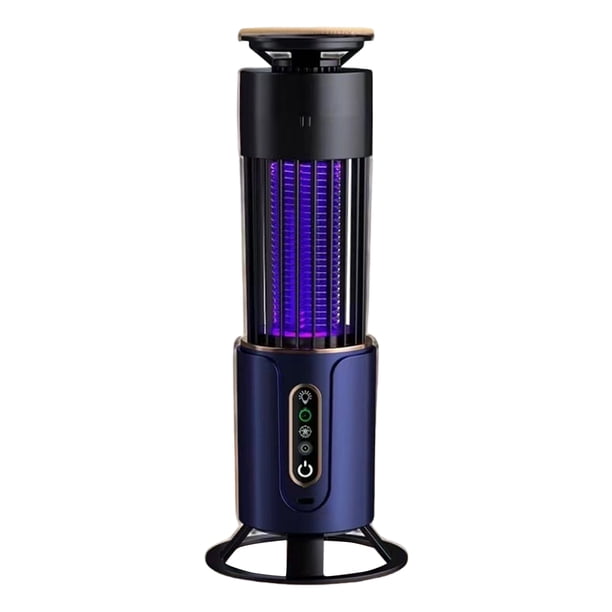 Cateissary Lámpara antimosquitos portátil de ABS con potente red eléctrica EV para interiores y exteriores Electrodomésticos azul