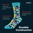 thumbnail image 4 of Mens Pattern Dress Funky Fun Colorful Socks 12 Assorted Patterns Size 10-16, 4 of 8