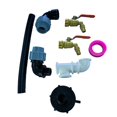 thumbnail image 2 of Adaptador de IBC, Grifo de Rosca de IBC, con 1 Manguera Y 2 Conexiones Dobladas, de Agua de Riego para Jardín Doméstic Superior Inferior Latón 14mm Macarena Adaptador de grifo de tanque IBC, 2 of 8