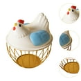 thumbnail image 6 of TISHITA Chicken Egg Basket Metal Wire Chicken Egg Storage Basket Cute Portable Chicken Egg Holder Fresh Egg Holder for Blue, 6 of 8