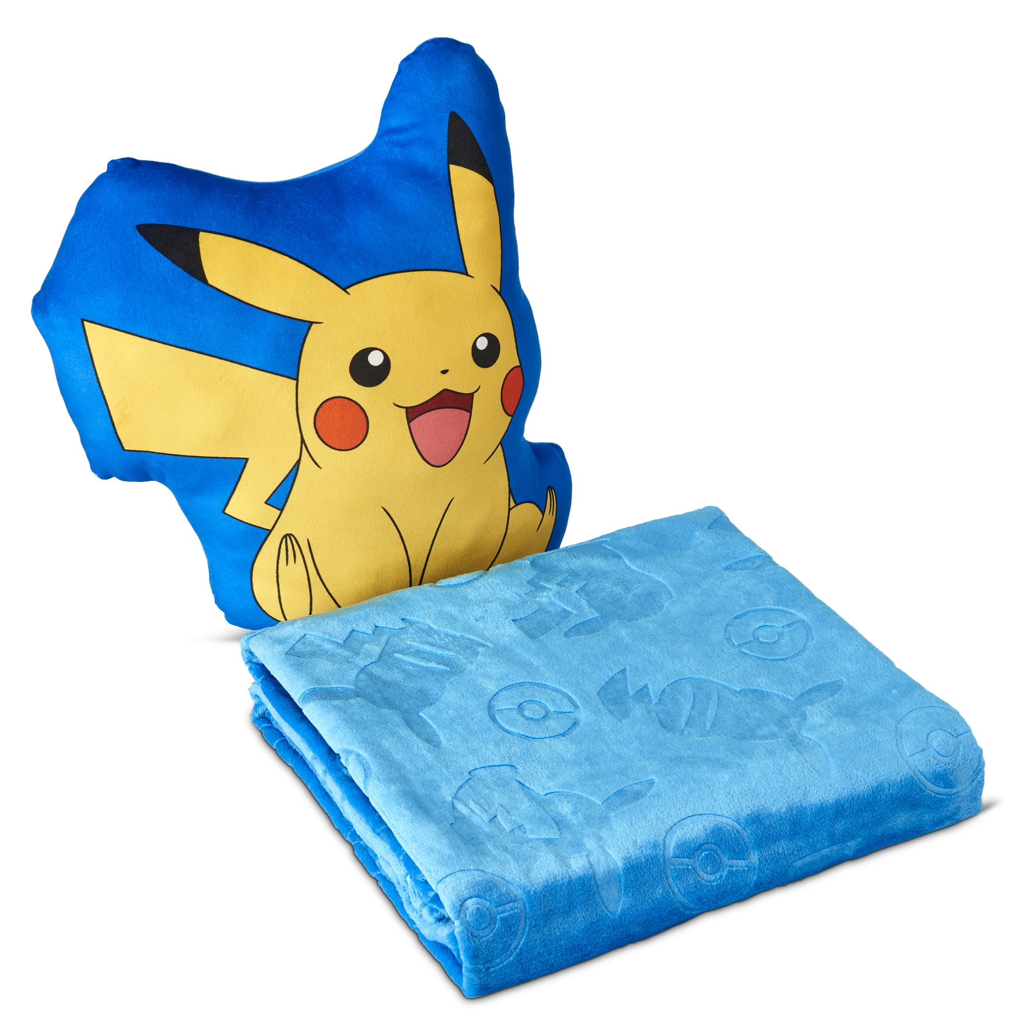 Pokemon Impressions Cloud Plush Pillow with Throw Blanket Set