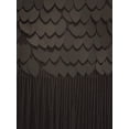 thumbnail image 6 of Women's 1920s Flapper Solid Color Fringed Sequin Cocktail Party Dress Black Medium, 6 of 7
