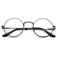 thumbnail image 3 of Quality Unisex Retro Round Reading Glasses Spring Hinge Stainless Steel Frame Metal Round Reading Glasses, 3 of 3