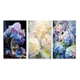 thumbnail image 2 of Designart "Blue violet Hydrangea Enchanting Bouquet" Floral Wall Art Set Of 3 - Blue Hydrangea Gallery Wall Set For Home Decor, 2 of 7