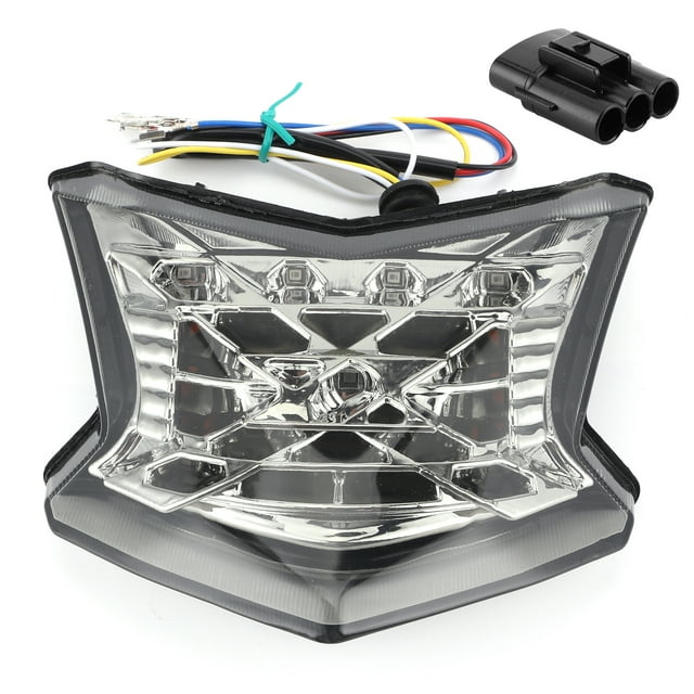 Conjunto de luz trasera LED para motocicleta, lente transparente apta para Kawasaki Z900/Z650/Ninja 650 2017-2019