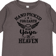 thumbnail image 4 of Inktastic Handpicked for Earth By My Yaya in Heaven with Angel Wings Boys or Girls Long Sleeve Toddler T-Shirt, 4 of 5
