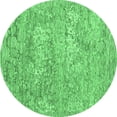thumbnail image 1 of Ahgly Company Indoor Round Abstract Emerald Green Contemporary Area Rugs, 5' Round, 1 of 4