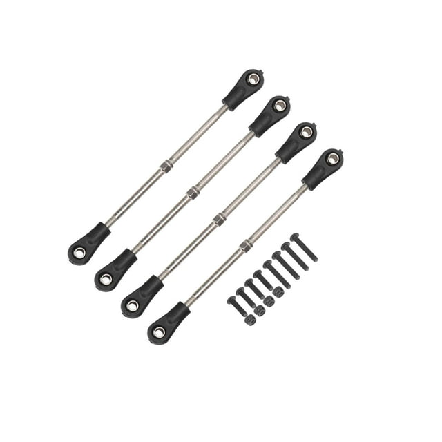 serony 4pcs/set RC Adjustable Steering Rod for Truck 1:10 Car RC HSP 93mm-102mm