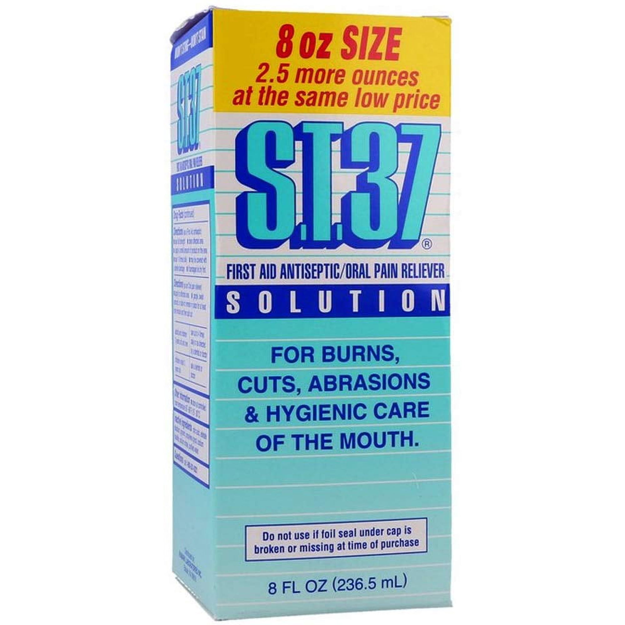 S.T.37 First Aid Antiseptic and Oral Pain Reliever 8 Ounce