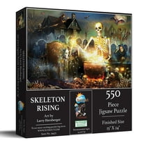 SUNSOUT INC - Skeletons Rising - 550 pc Jigsaw Puzzle by Artist: Larry Hersberger - Finished Size 15" x 24" - MPN# 39473 - Halloween
