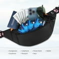 thumbnail image 5 of Holuxer Large Fanny Packs for Women, Fashion Cross Body Waist Pack, Waterproof Belt Bags Crossbody Purses with Adjustable Leopard Print Belt for Travel Running, 5 of 7