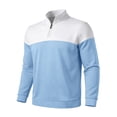 thumbnail image 5 of Hvogkswy Quarter Zip Sweatshirts for Men Long Sleeve Stand Collar Sweatshirt Lightweight Outdoor Hiking Casaul Pullover Sweatshirts, Size S-3XL, 5 of 8