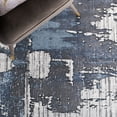 thumbnail image 6 of SAFAVIEH Lagoon Mortimer Distressed Area Rug, Gray/Blue, 6'7" x 6'7" Round, 6 of 8