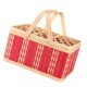 thumbnail image 5 of Cesta de almacenamiento de alimentos Cesta de picnic Cesta tejida de bambú multiusos Cesta de frutas y verduras para comida Pastel Pastel de picnic C, 5 of 8