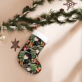 thumbnail image 7 of Salouo Watercolor Tropical Flowers Print Christmas Stockings,Large Xmas Stocking Set of 1 Holiday and Farmhouse Stocking for Christmas Holiday Party Decoration(17.7*11 Inch), 7 of 7