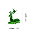 thumbnail image 4 of FeiFu A Pair of Deer Figurines Cute Deer Statues for Tabletop Shelf Mantel and Christmas or Daily Home Decoration TV Cabinet Decoration Deer Ornaments, 4 of 9