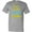 Athletic Heather, variant on Inktastic Here Comes Trouble, Mustache - Blue Green T-Shirt