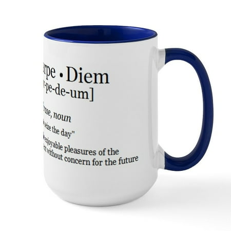 

CafePress - Carpediem 1 Ceramic Mug - 15 oz Ceramic Large Mug